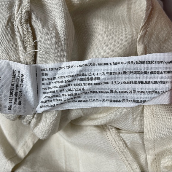 ABERCROMBIE & FITCH linen blend tiered mini skirt NWT, size XS - Picture 14 of 15